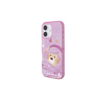 13DE MARZO Floral Bear Phone Case Pink - 13DE MARZO
