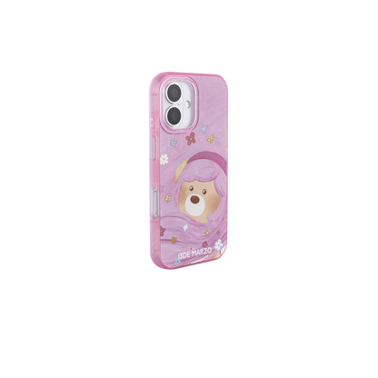 13DE MARZO Floral Bear Phone Case Pink - 13DE MARZO