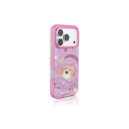 13DE MARZO Floral Bear Phone Case Pink - 13DE MARZO
