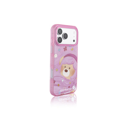 13DE MARZO Floral Bear Phone Case Pink - 13DE MARZO
