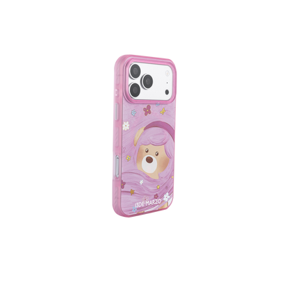 13DE MARZO Floral Bear Phone Case Pink - 13DE MARZO