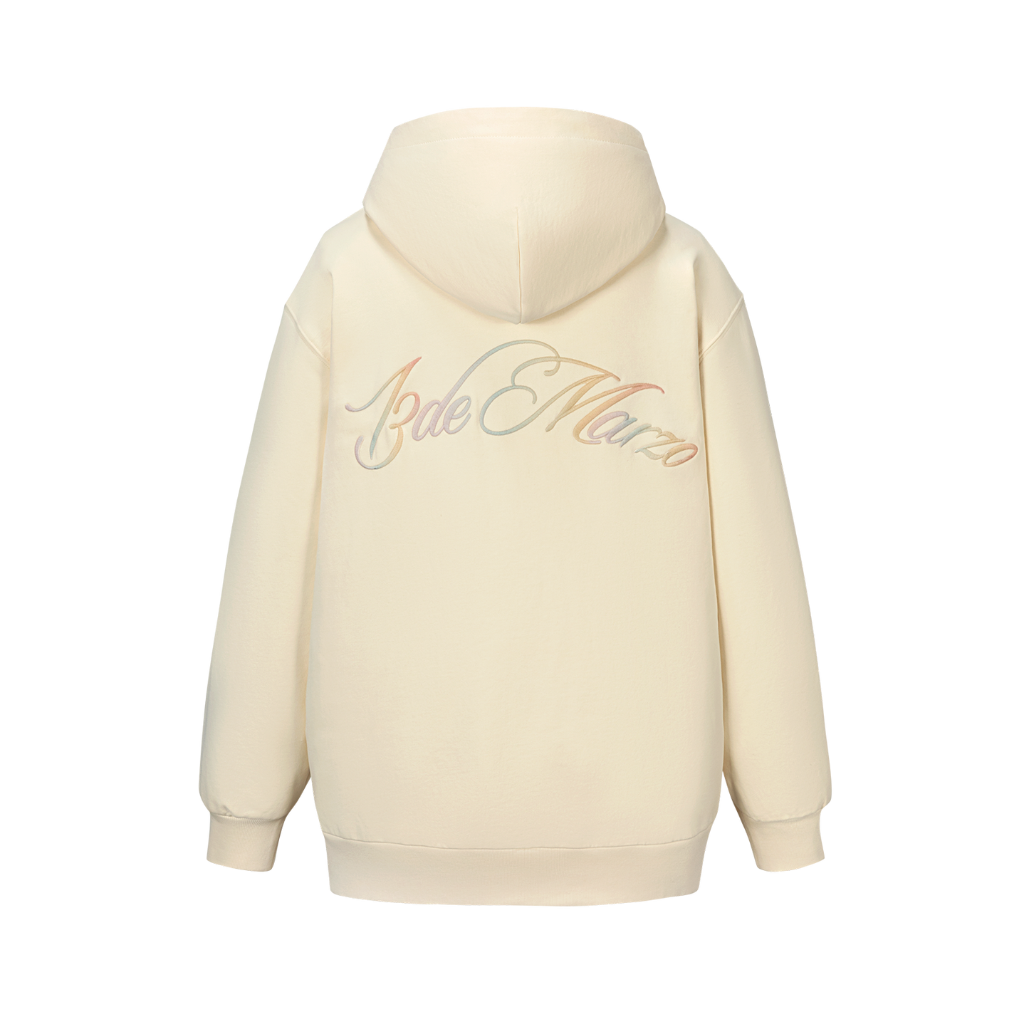 13DE MARZO Lumi Star Bear Zip Hoodie Beige