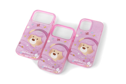 13DE MARZO Floral Bear Phone Case Pink - 13DE MARZO