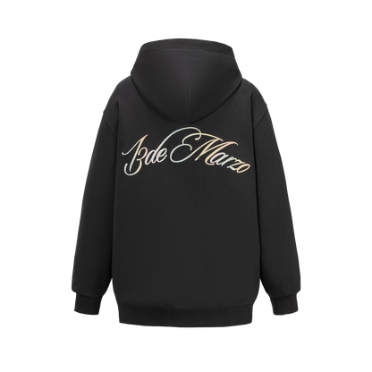 13DE MARZO Lumi Star Bear Zip Hoodie Dark Grey