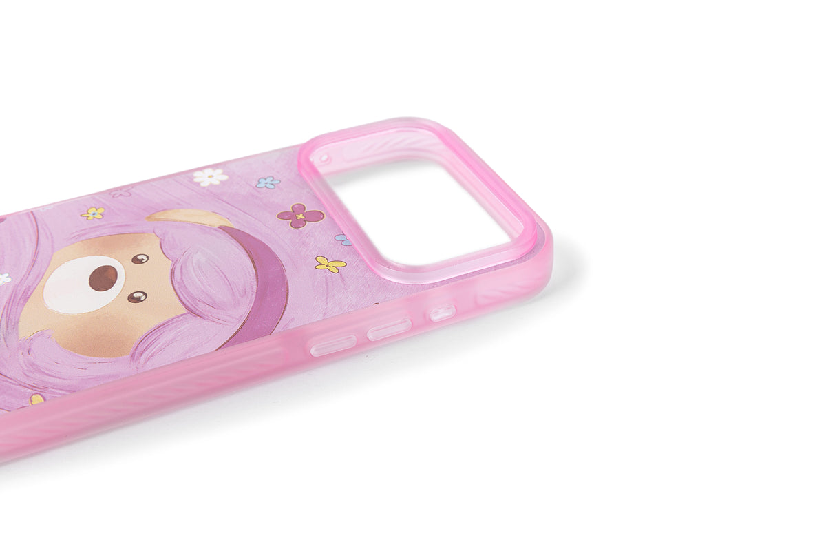 13DE MARZO Floral Bear Phone Case Pink - 13DE MARZO
