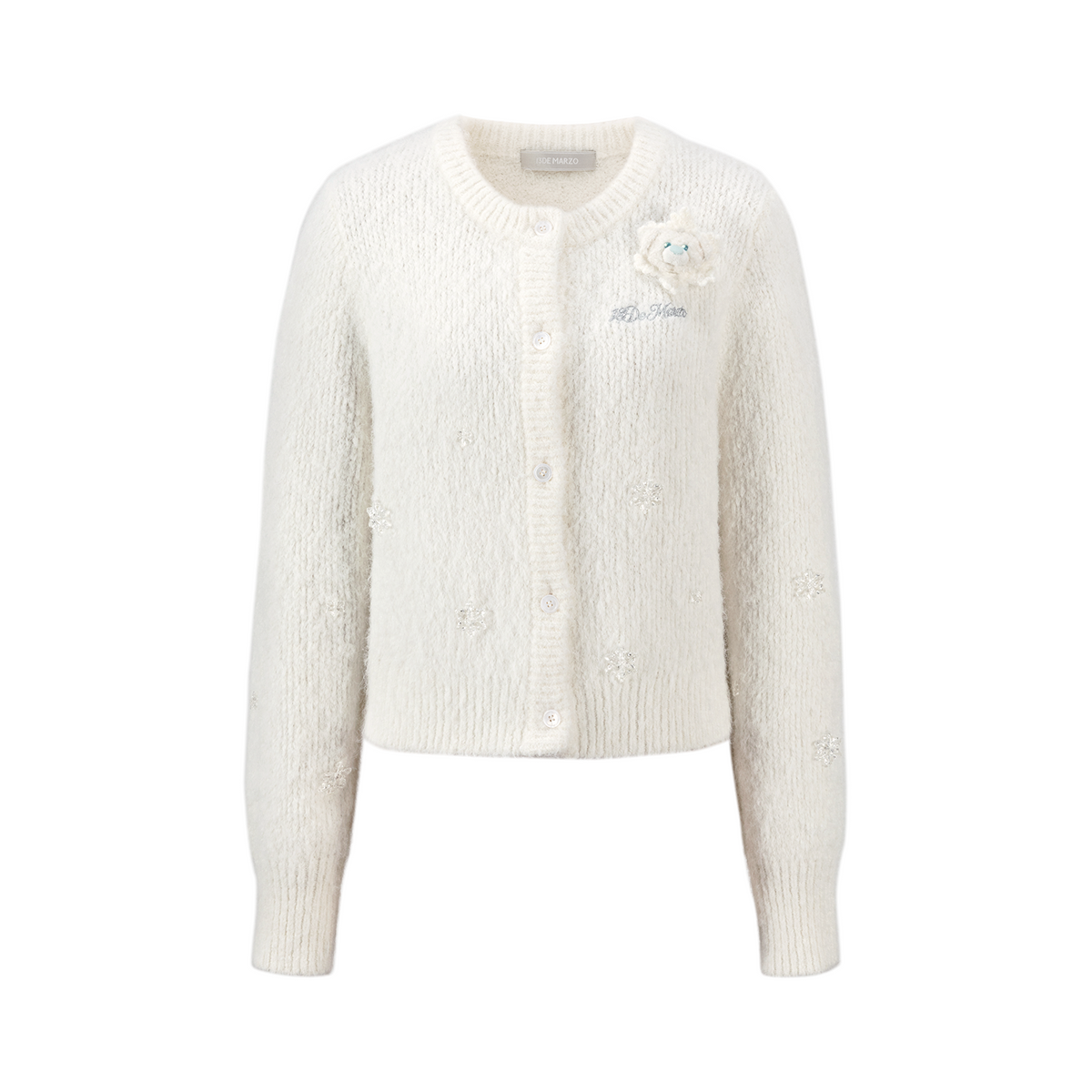 13DE MARZO Snow Bear Plush Cardigan
