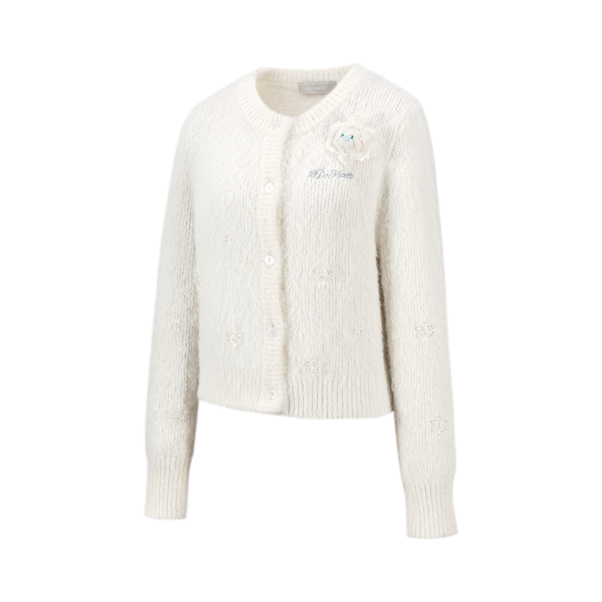 13DE MARZO Snow Bear Plush Cardigan