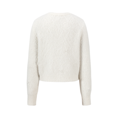 13DE MARZO Snow Bear Plush Cardigan