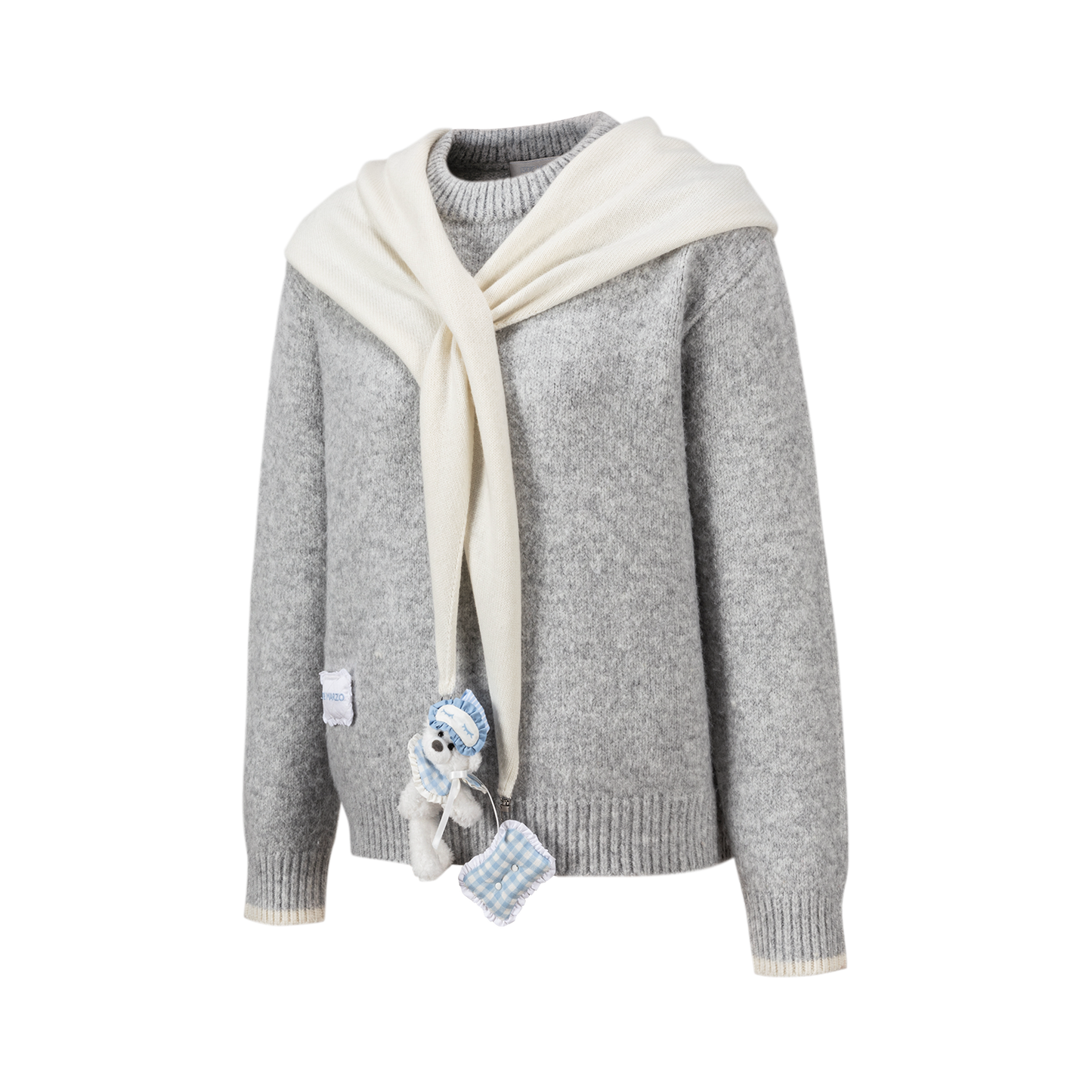 13DE MARZO Marzo Valley Cape Sweater Grey