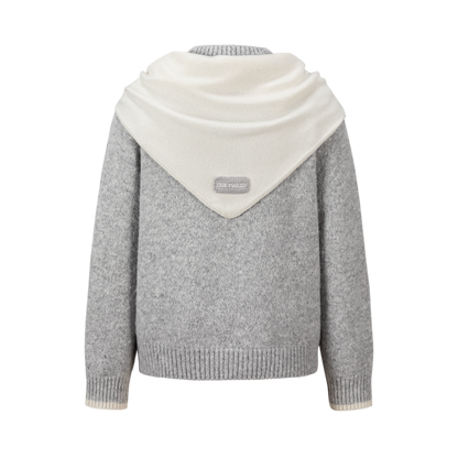 13DE MARZO Marzo Valley Cape Sweater Grey