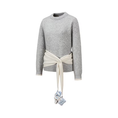13DE MARZO Marzo Valley Cape Sweater Grey