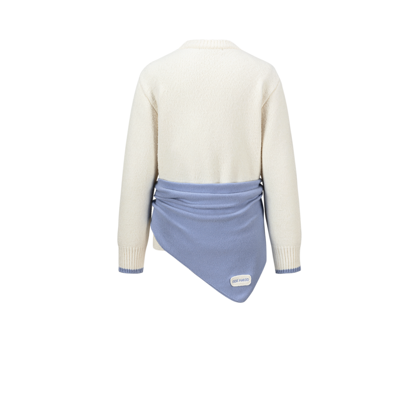 13DE MARZO Marzo Valley Cape Sweater White