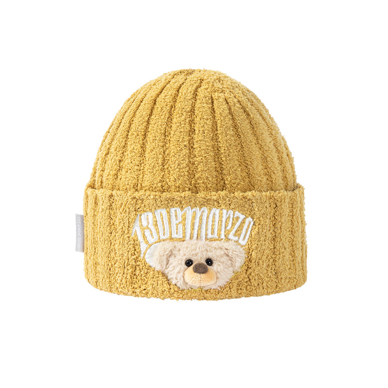 13DE MARZO Embroidered Plush Beanie - 13DE MARZO