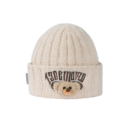13DE MARZO Embroidered Plush Beanie - 13DE MARZO
