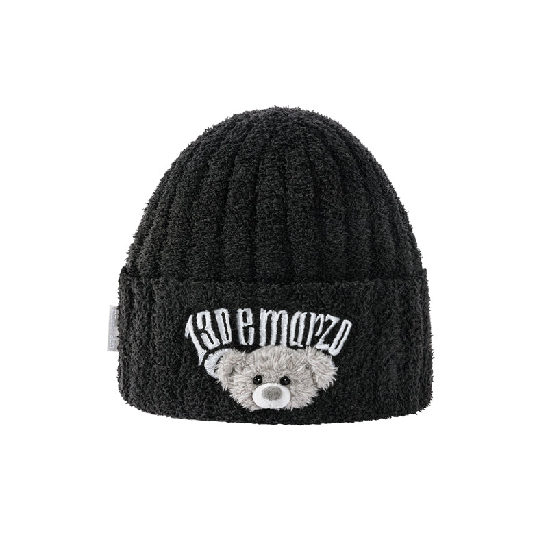 13DE MARZO Embroidered Plush Beanie - 13DE MARZO