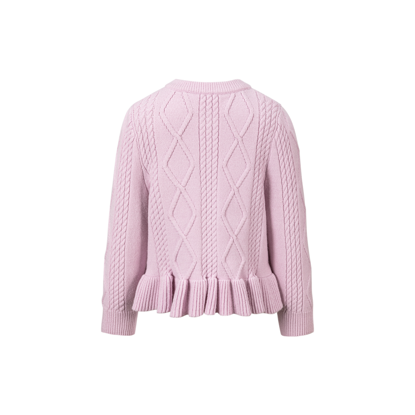 13DE MARZO BabyBear Flounce Knit Cardigan Pink