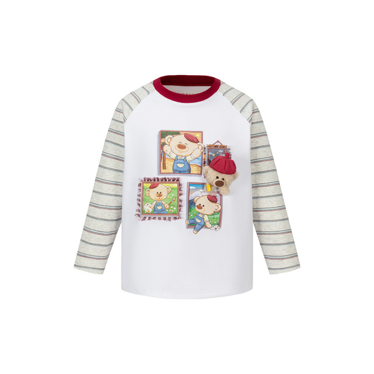 13DE MARZO Babybear Little Painter Long-Sleeve T-shirt