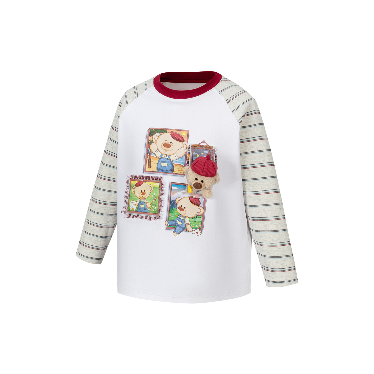 13DE MARZO Babybear Little Painter Long-Sleeve T-shirt
