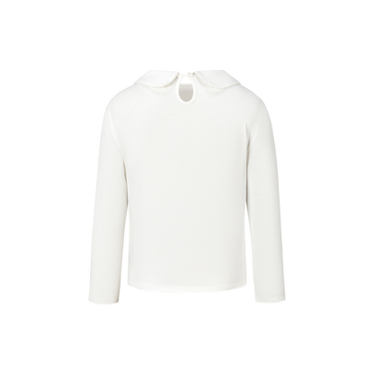 13DE MARZO BabyBear Floral Surround Long Sleeve White