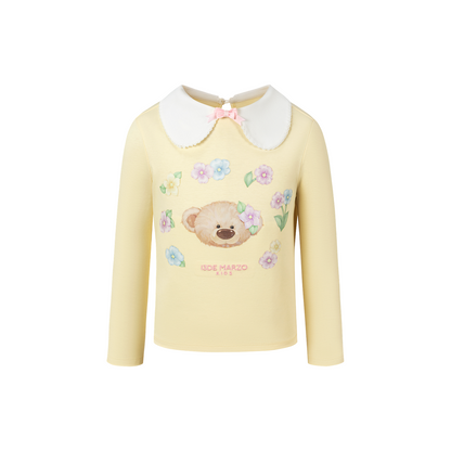 13DE MARZO BabyBear Floral Surround Long Sleeve Yellow
