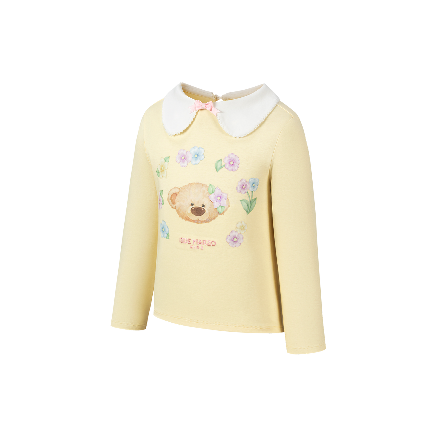 13DE MARZO BabyBear Floral Surround Long Sleeve Yellow