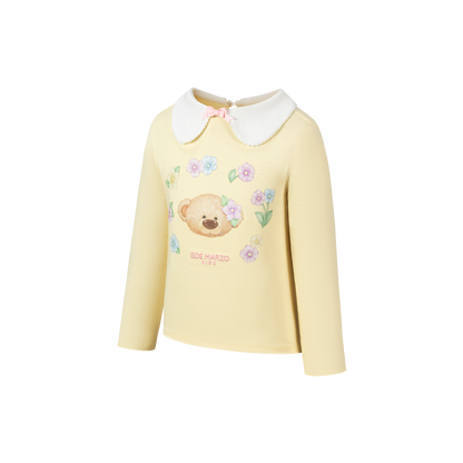 13DE MARZO BabyBear Floral Surround Long Sleeve Yellow