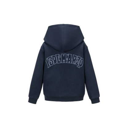 13DE MARZO Babybear Sailor Bear Illustration Hoodie Navy Blue
