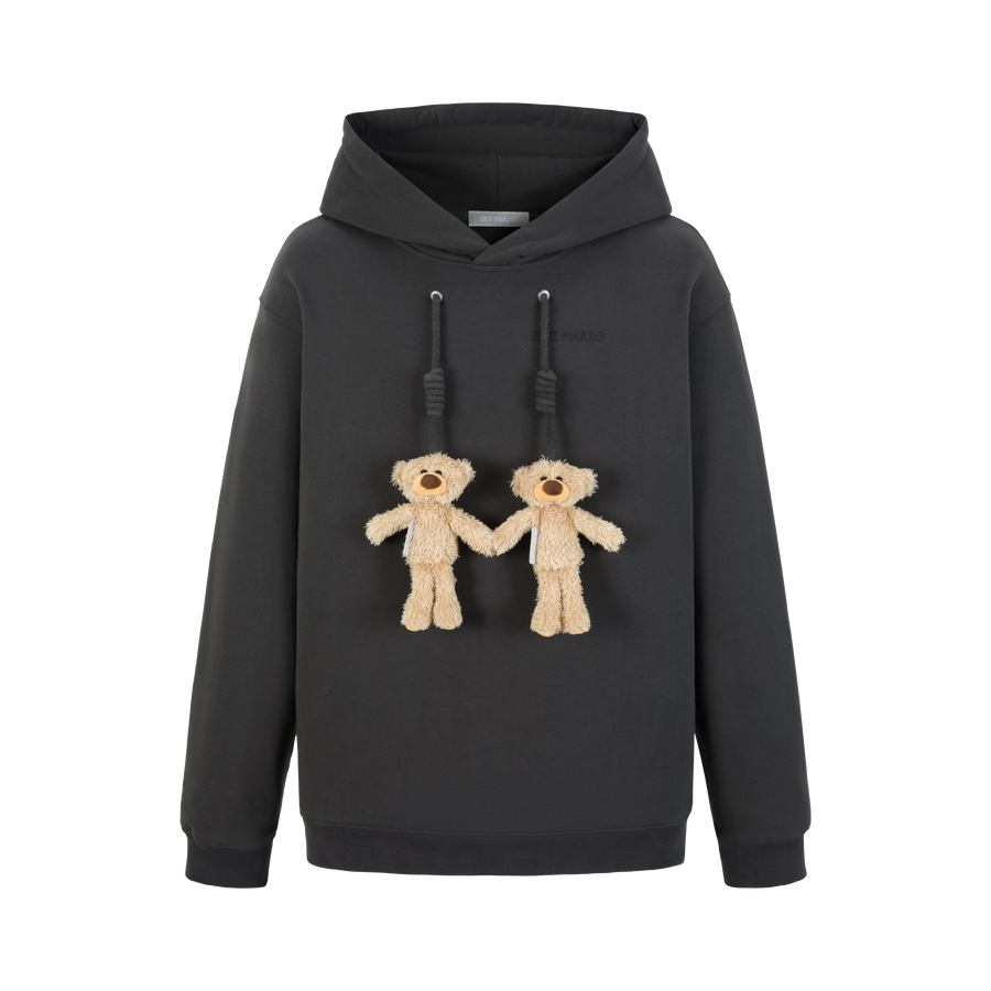 13DE MARZO Doozoo Strings Curved Logo Hoodie - 13DE MARZO