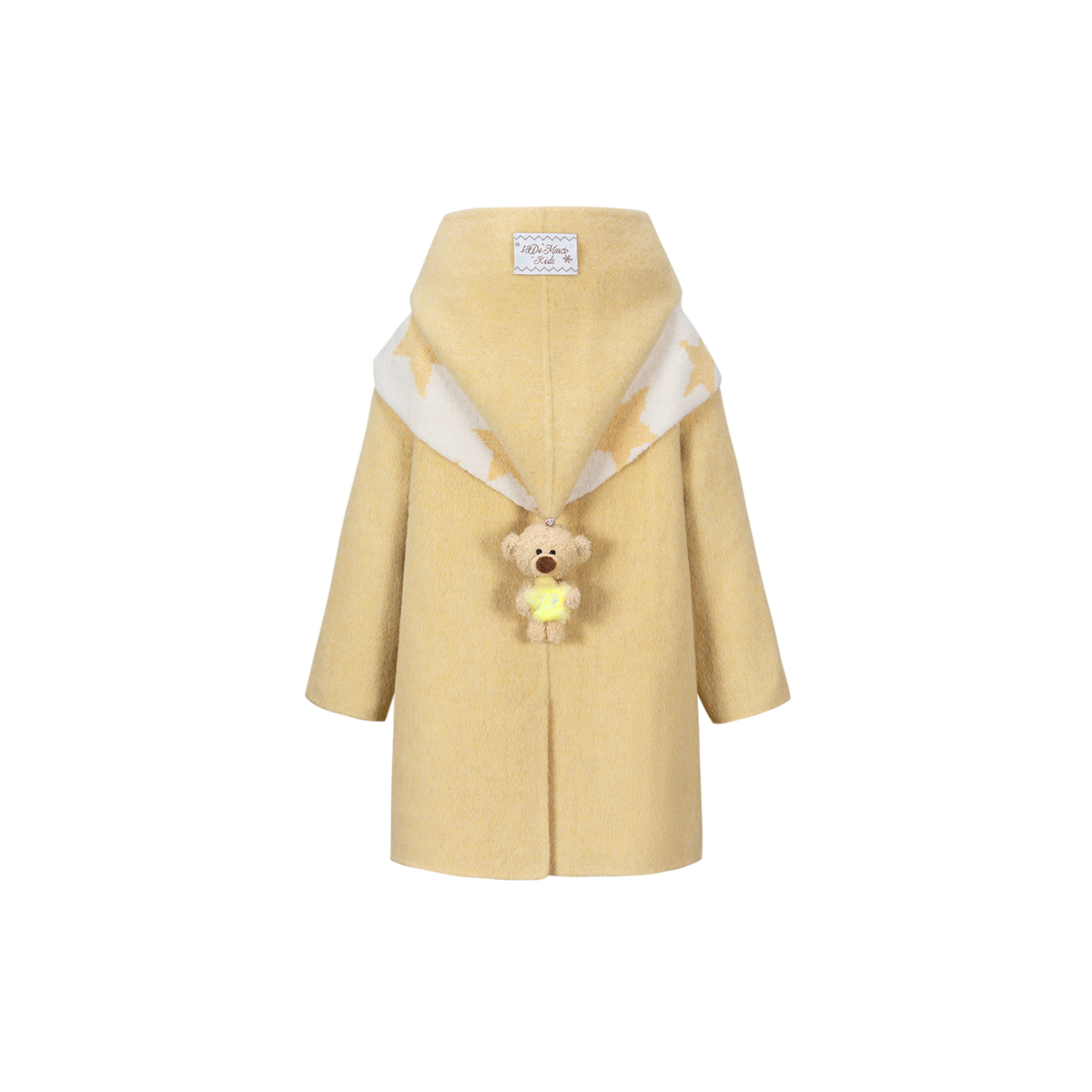 13DE MARZO BabyBear Star Scarf Coat Yellow