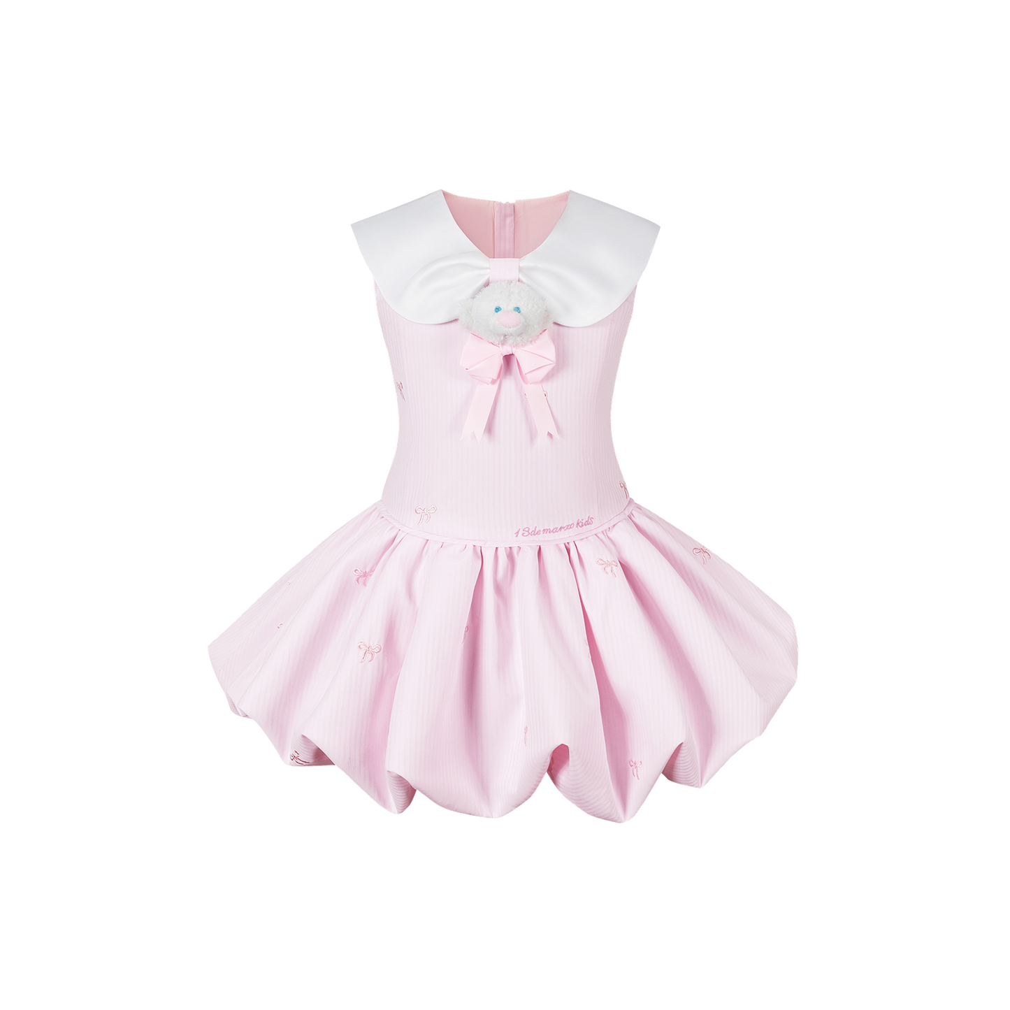 13DE MARZO BabyBear Bow Bubble Dress Pink