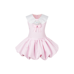13DE MARZO BabyBear Bow Bubble Dress Pink