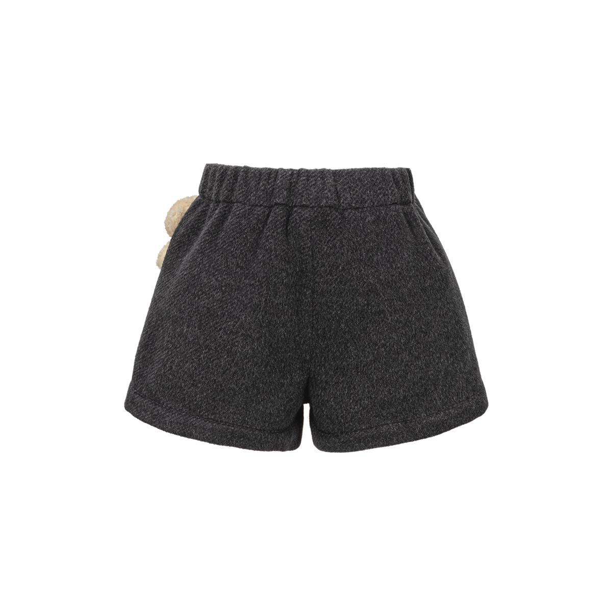13DE MARZO BabyBear Star-Panel  Wool Shorts Grey