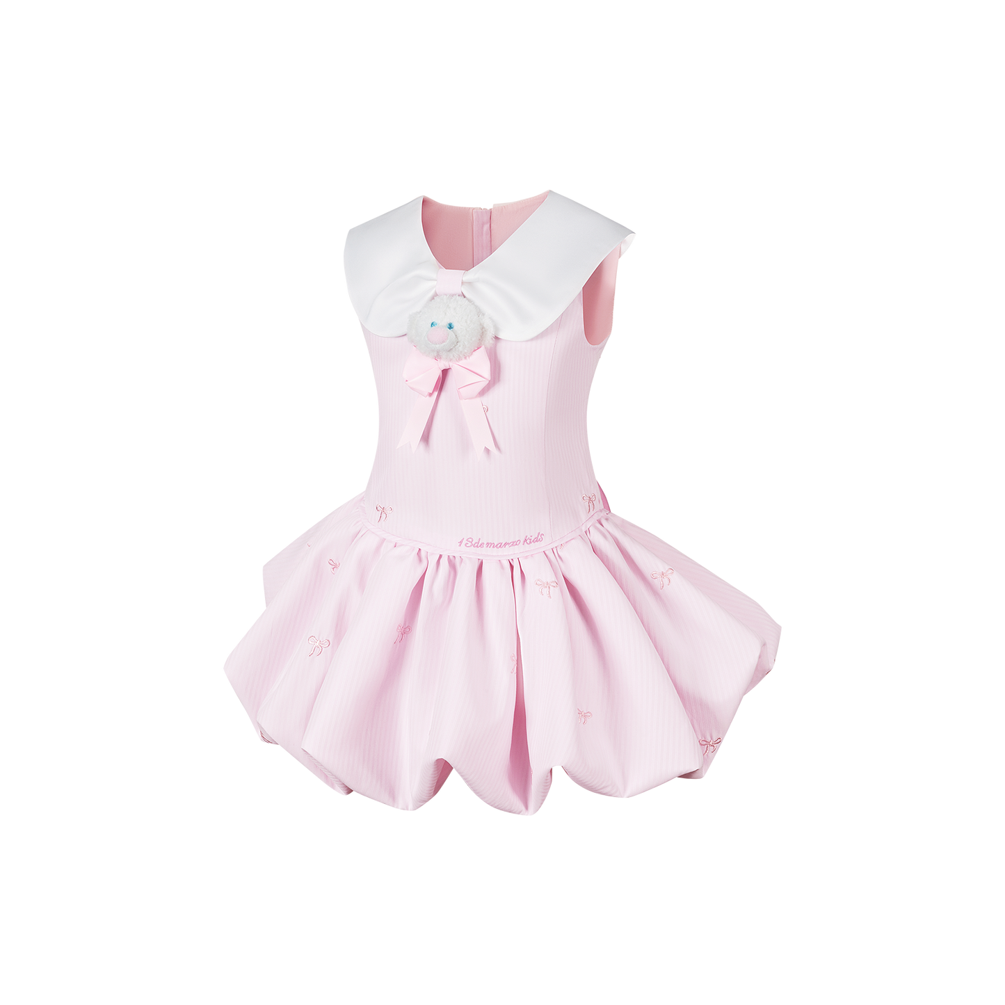 13DE MARZO BabyBear Bow Bubble Dress Pink