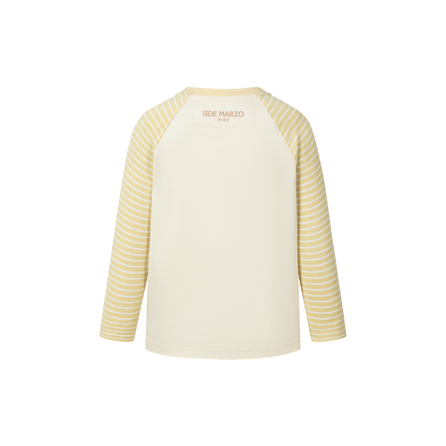 13DE MARZO BabyBear Stripe Raglan Long Sleeve Yellow - 13DE MARZO