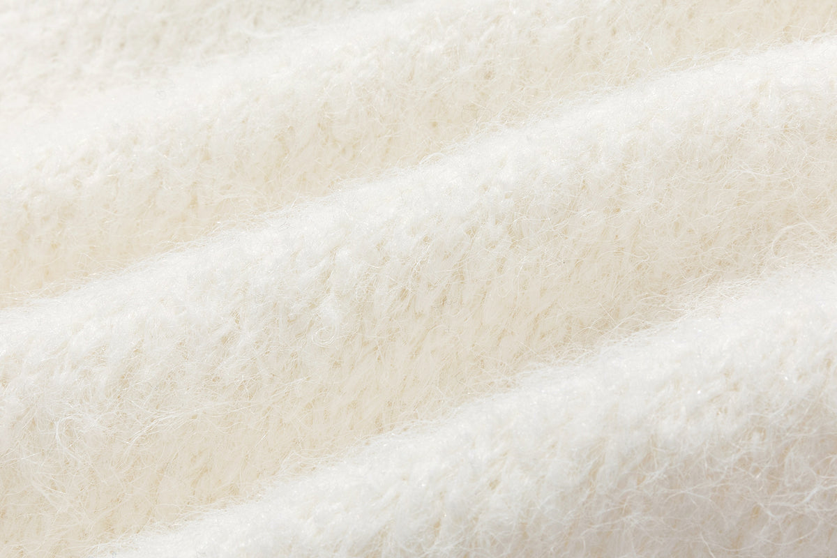 13DE MARZO Snow Bear Plush Cardigan