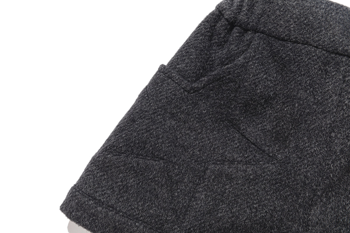 13DE MARZO BabyBear Star-Panel  Wool Shorts Grey