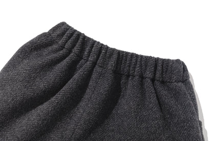 13DE MARZO BabyBear Star-Panel  Wool Shorts Grey