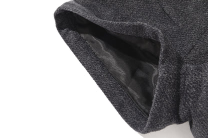 13DE MARZO BabyBear Star-Panel  Wool Shorts Grey