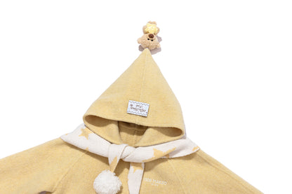 13DE MARZO BabyBear Star Scarf Coat Yellow