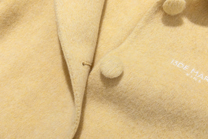 13DE MARZO BabyBear Star Scarf Coat Yellow