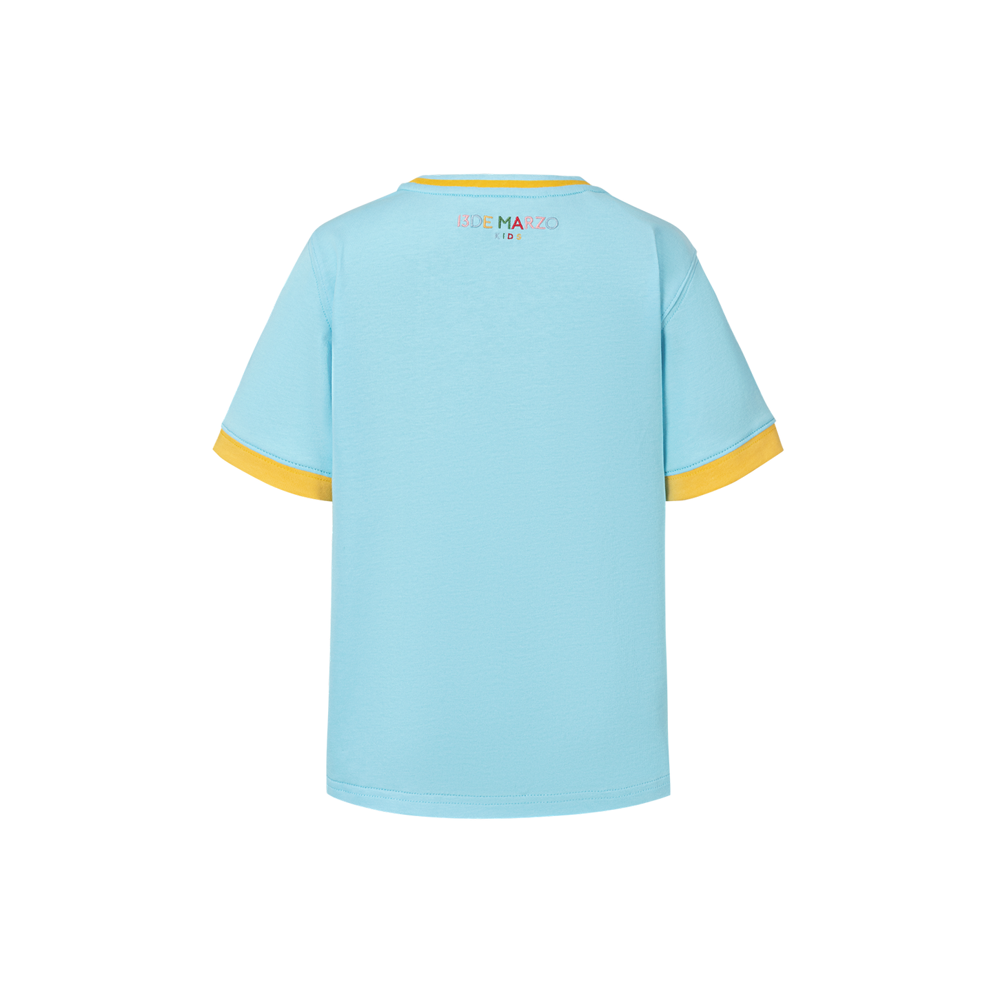 13DE MARZO BabyBear Town Illustration T-shirt Blue - 13DE MARZO