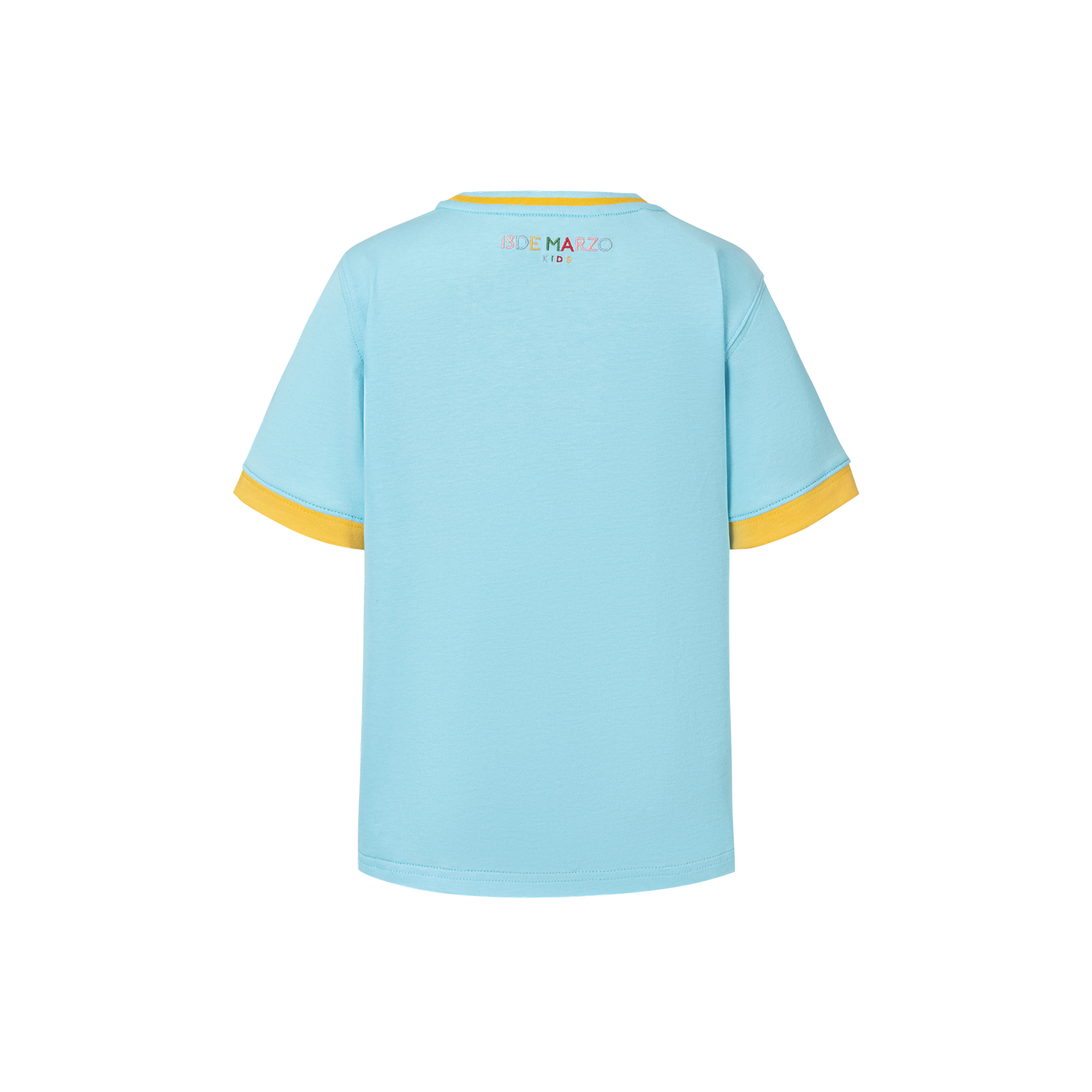 13DE MARZO BabyBear Town Illustration T-shirt Blue - 13DE MARZO