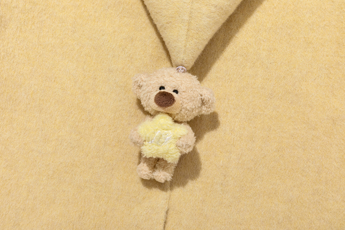13DE MARZO BabyBear Star Scarf Coat Yellow
