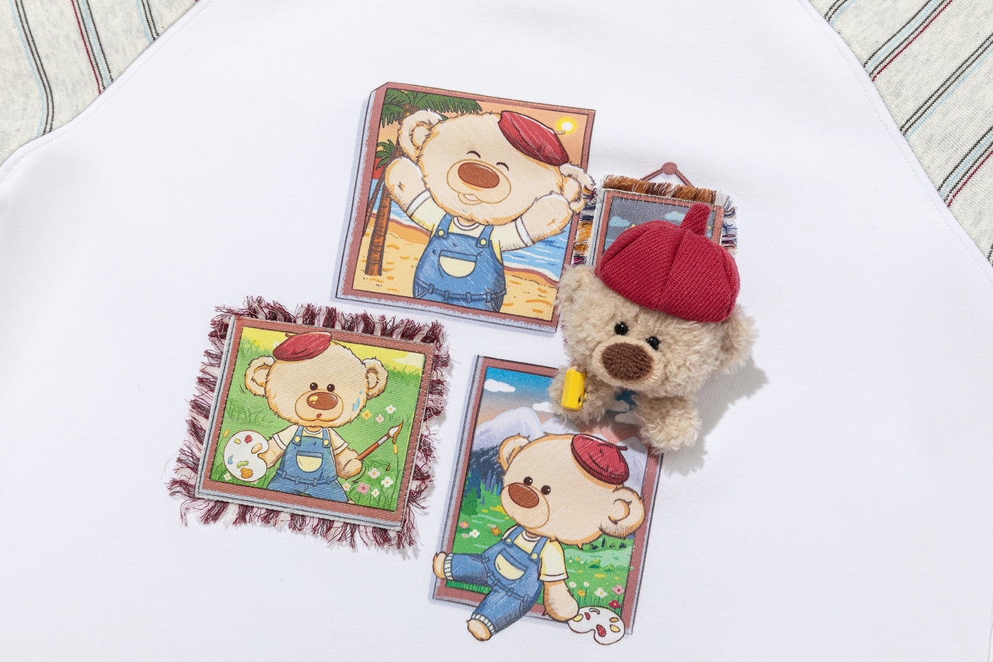 13DE MARZO Babybear Little Painter Long-Sleeve T-shirt