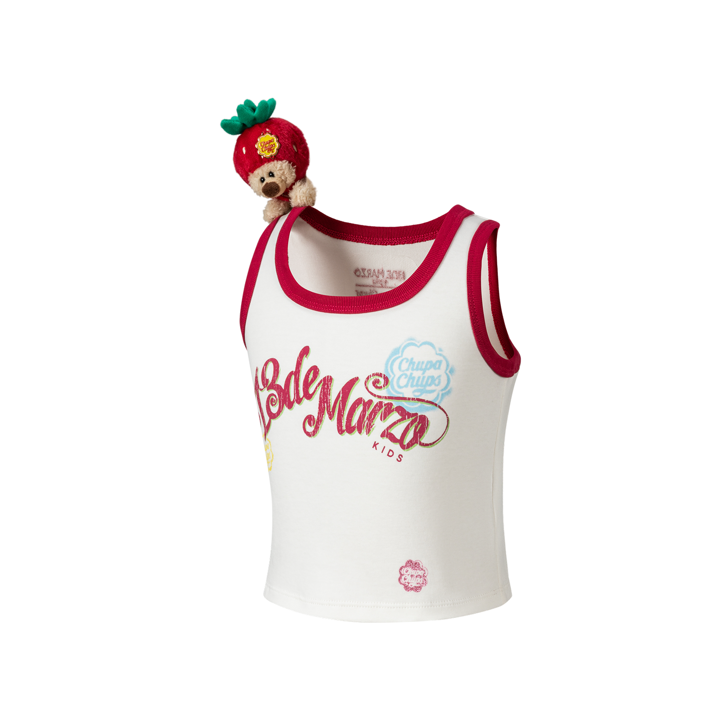 13DE MARZO BabyBear Printed Tank Top White - 13DE MARZO