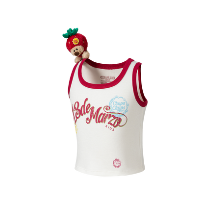 13DE MARZO BabyBear Printed Tank Top White - 13DE MARZO
