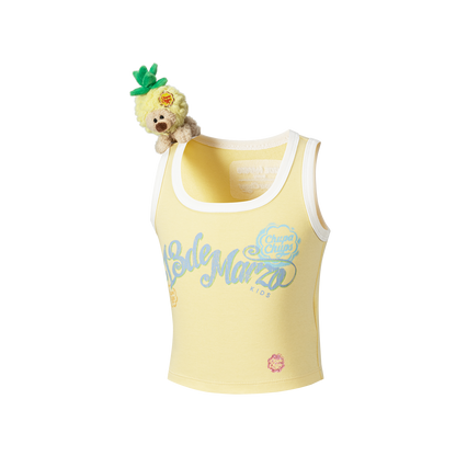 13DE MARZO BabyBear Printed Tank Top Yellow - 13DE MARZO