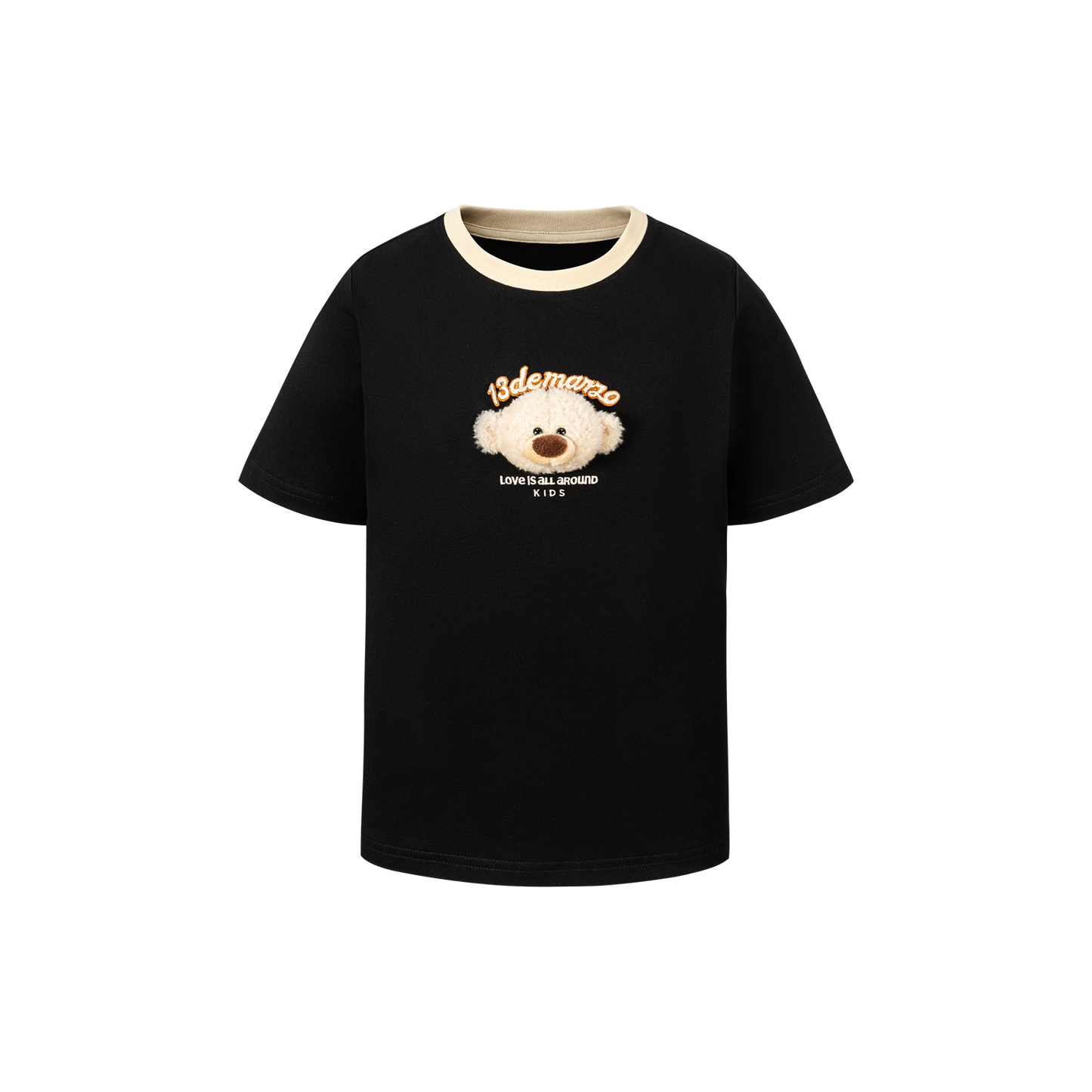 13DE MARZO BabyBear Round Neck T-shirt Black - 13DE MARZO