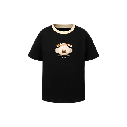 13DE MARZO BabyBear Round Neck T-shirt Black - 13DE MARZO
