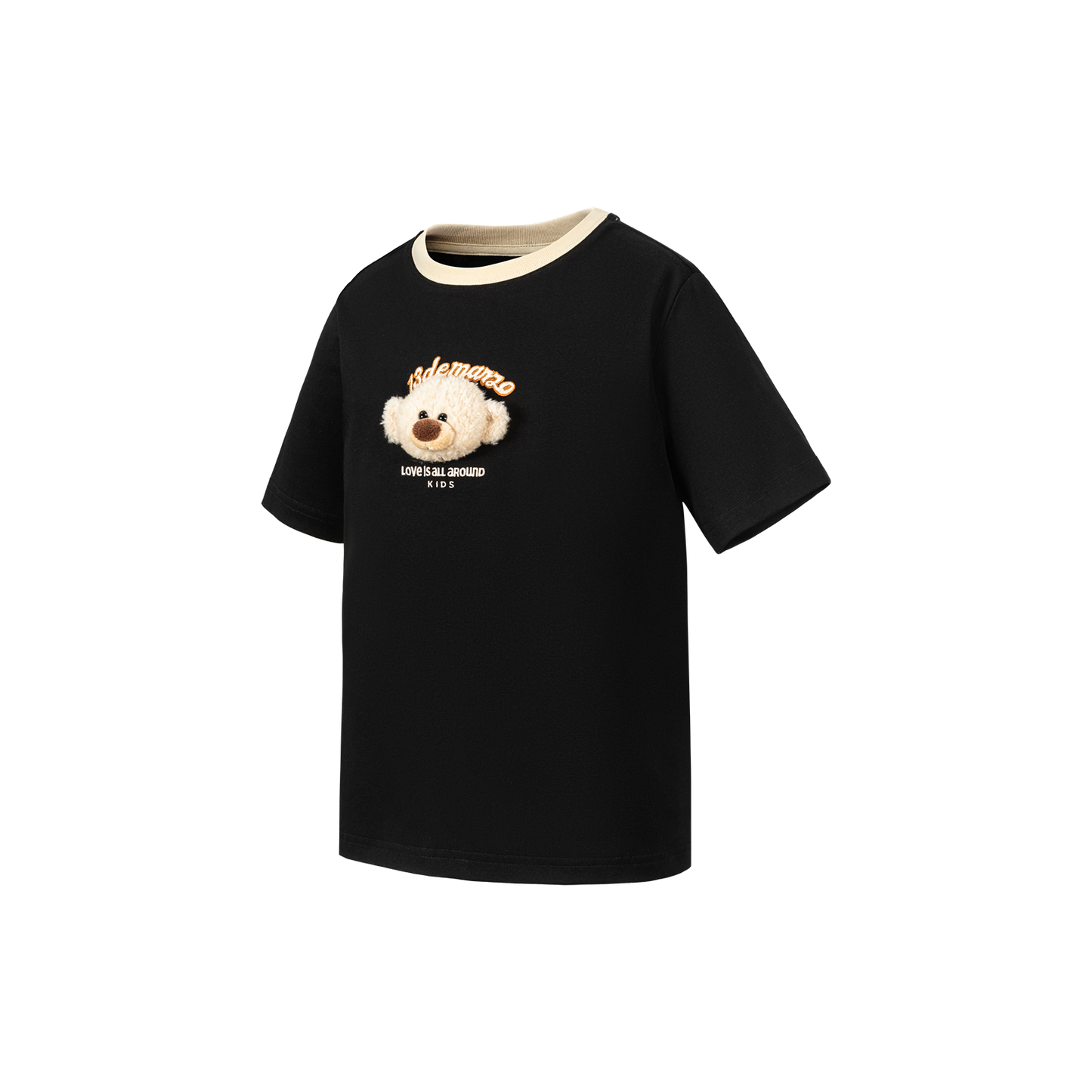 13DE MARZO BabyBear Round Neck T-shirt Black - 13DE MARZO